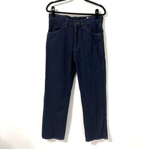 Rustler Straight Leg Blue Dark Wash Heavyweight Denim Jeans Sz 33x30